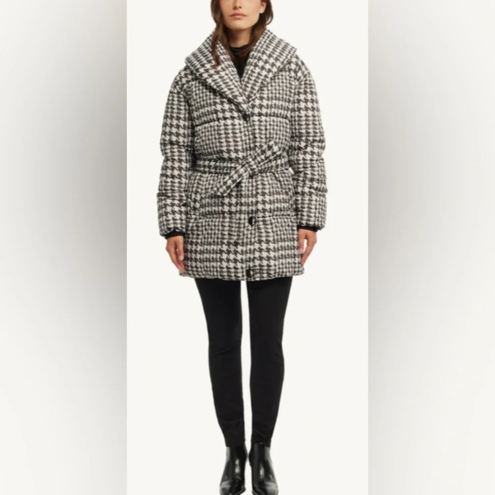 Badgley Mischka Yoko Shawl Collar Puffer Jacket NWT - Picture 4 of 15